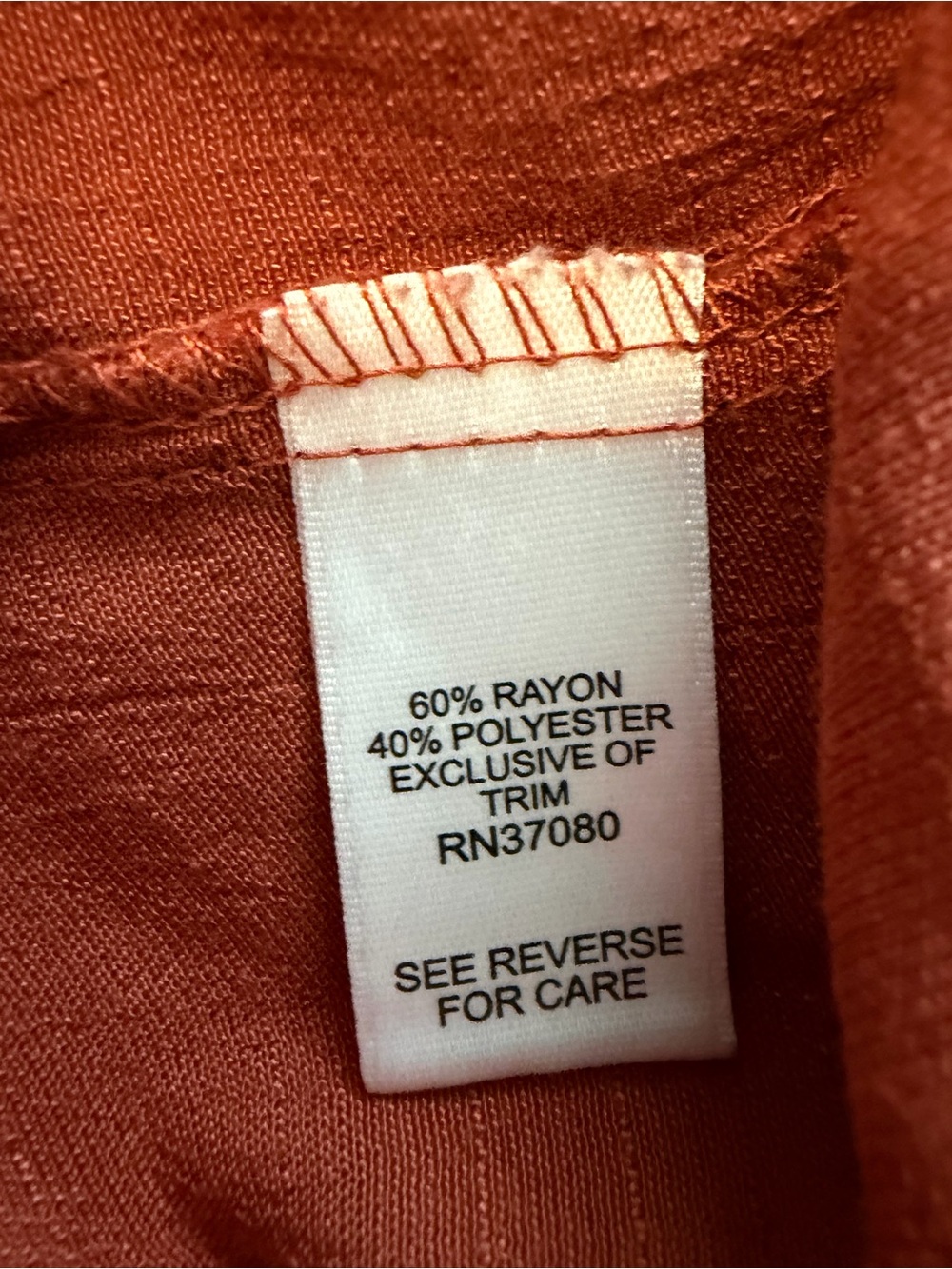 Est1946- Peasant Blouse — Rust
Size XL - Picture 7 of 8